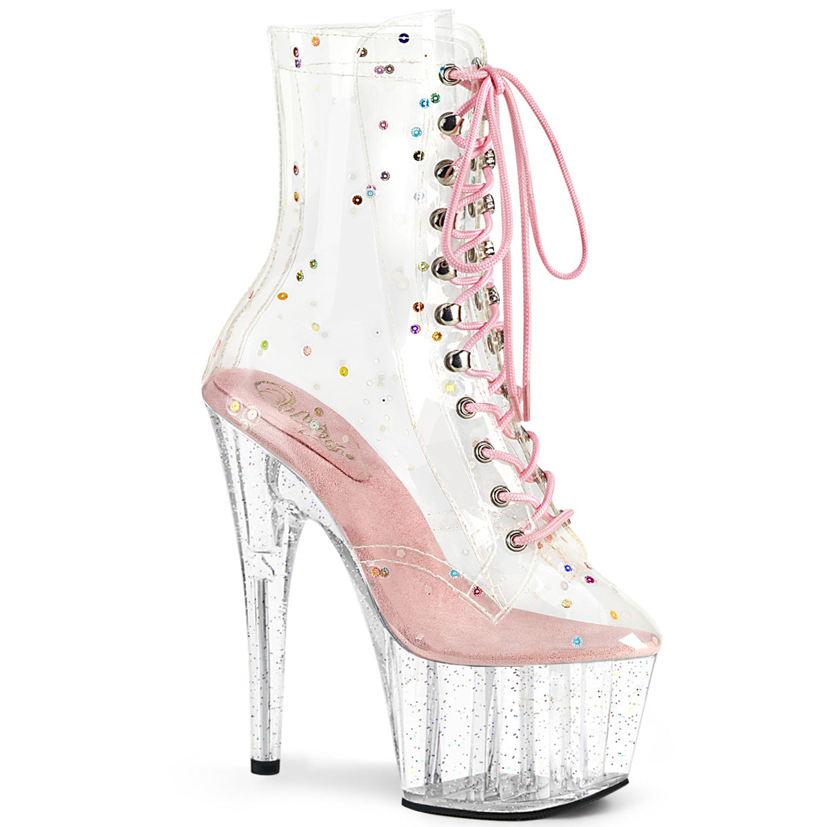 Pleaser Ankle Boots ADORE-1020C-2 Clr TPU-B. Pink/Clr