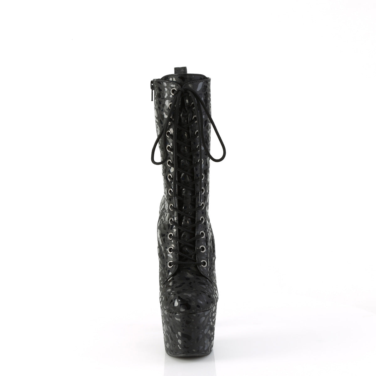 Pleaser ADORE-1040LPH Blk Leopard Print Holo/M