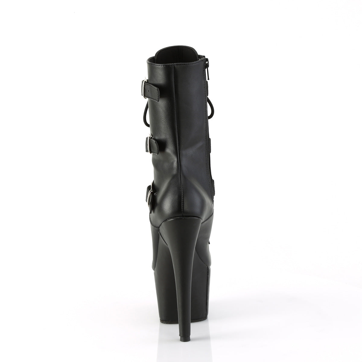 Pleaser ADORE-1043 Blk Faux Leather/Matching