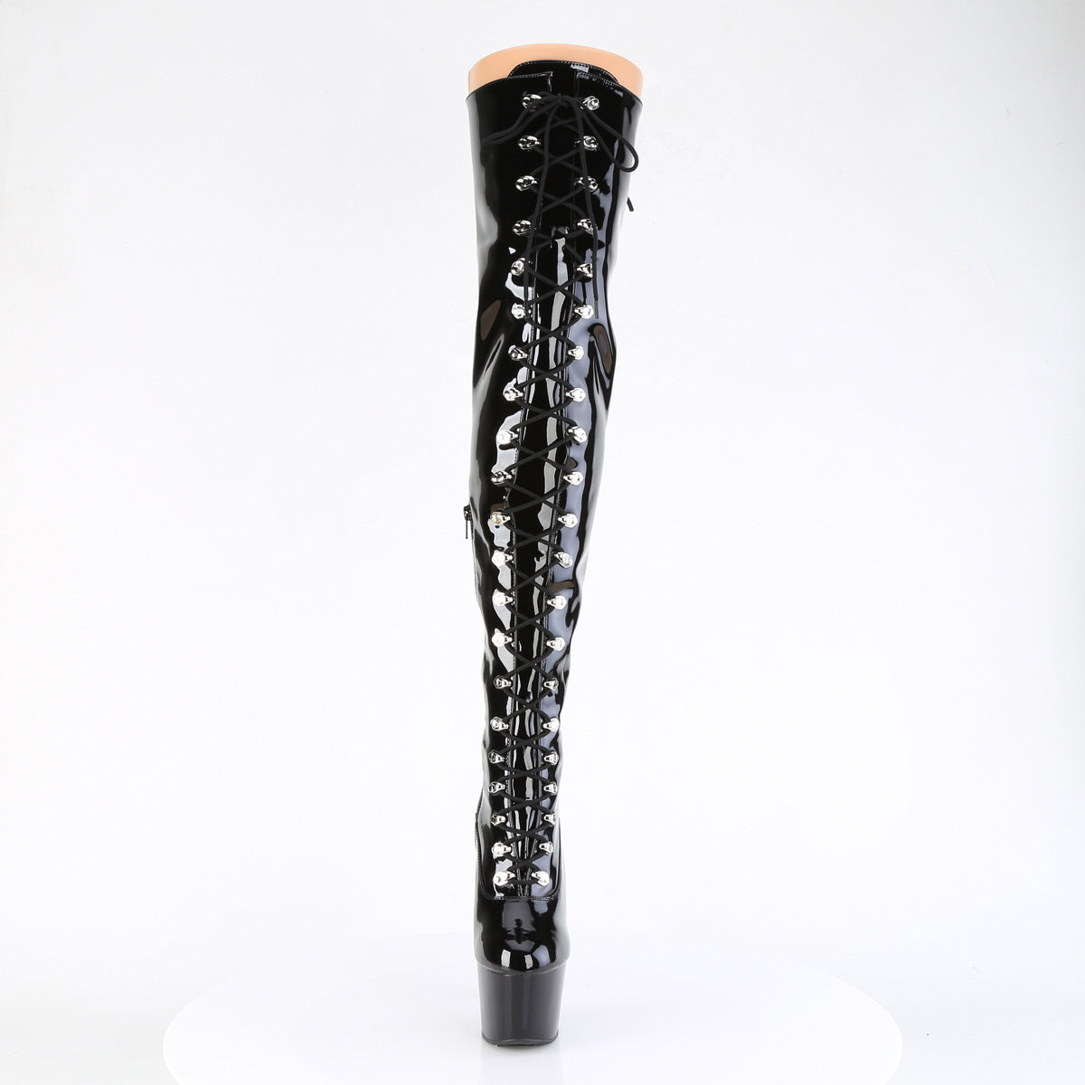 Pleaser ADORE-3022 Blk Str Pat/Blk