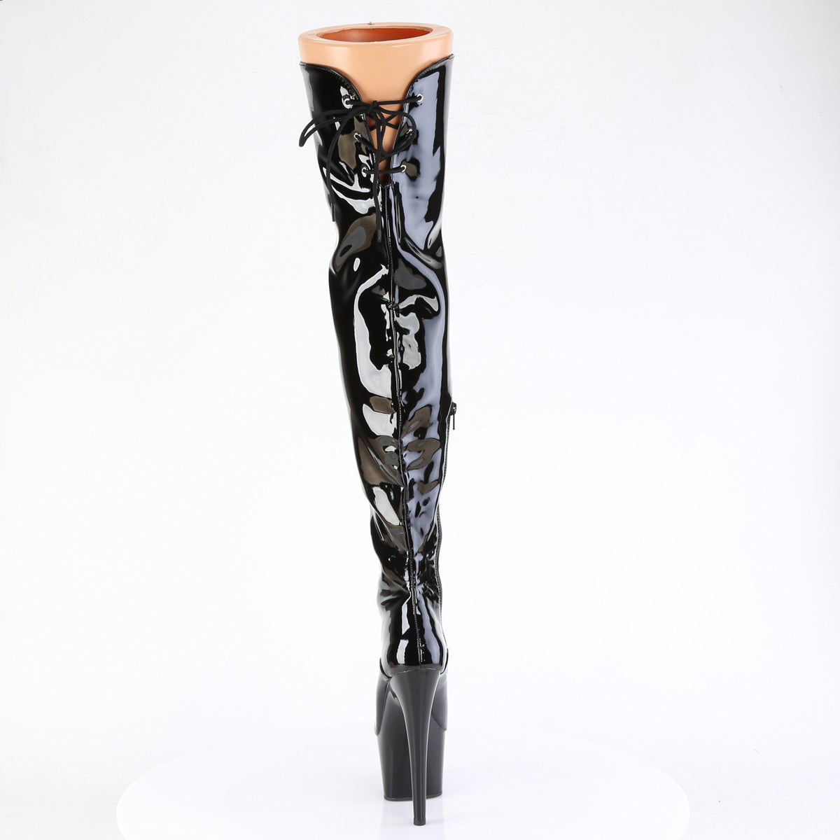Pleaser ADORE-3022 Blk Str Pat/Blk