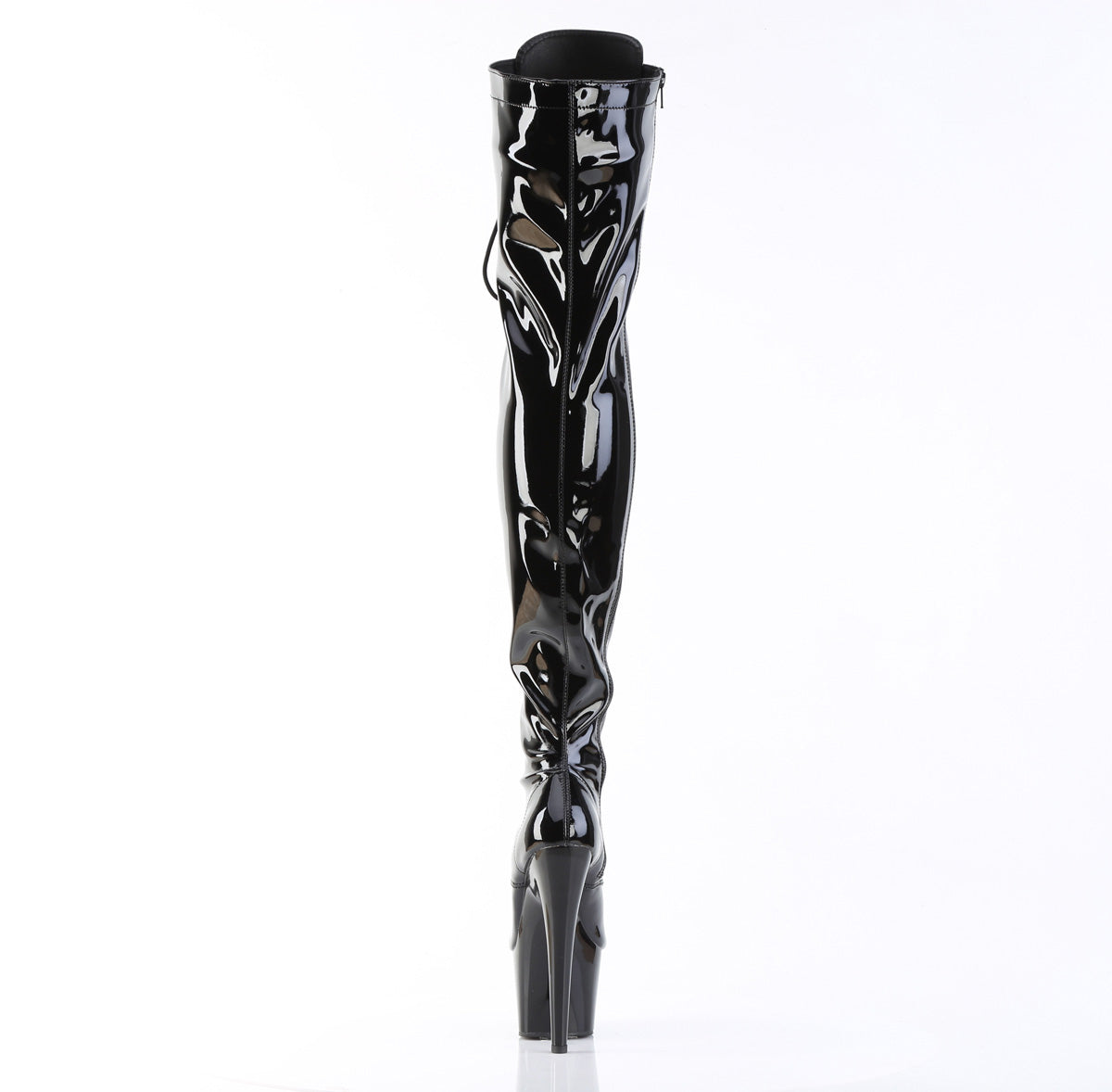 Pleaser Womens Boots ADORE-3023 Blk Str Pat/Blk