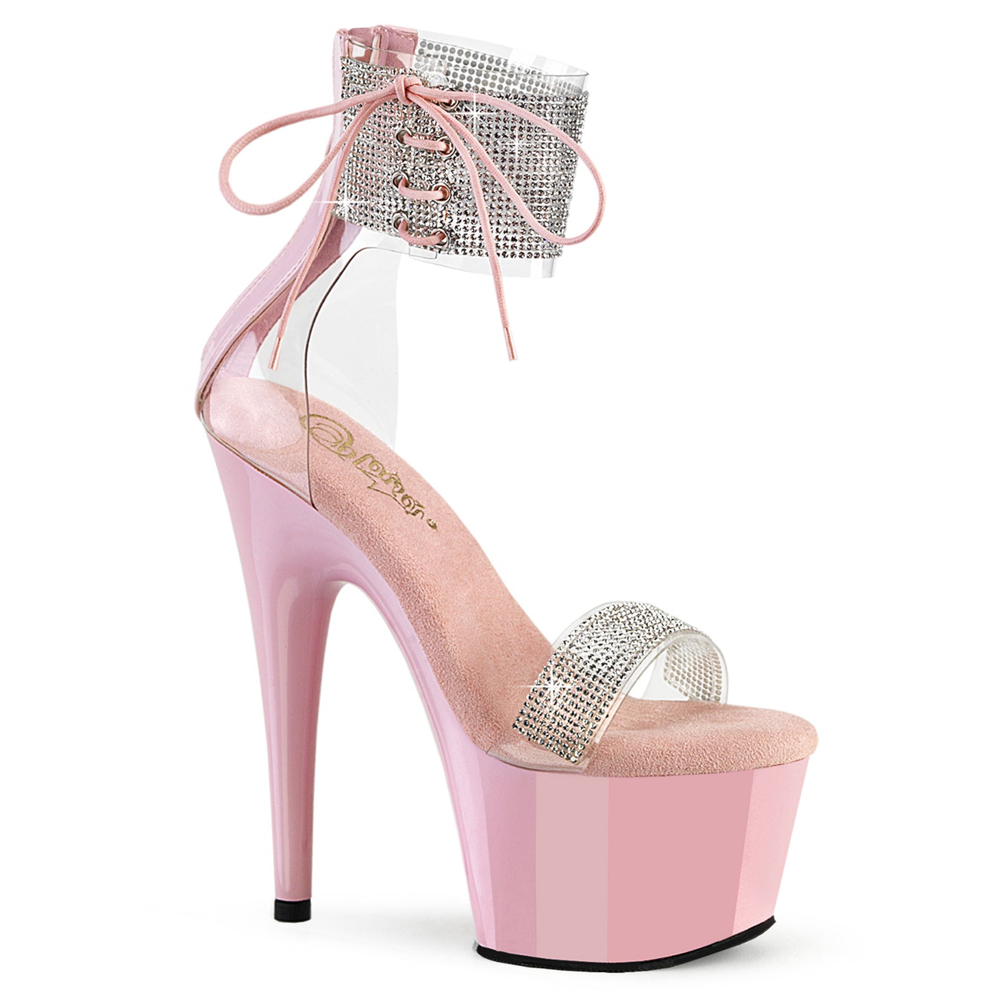 Pleaser ADORE-727RS Clr-B. Pink/B. Pink