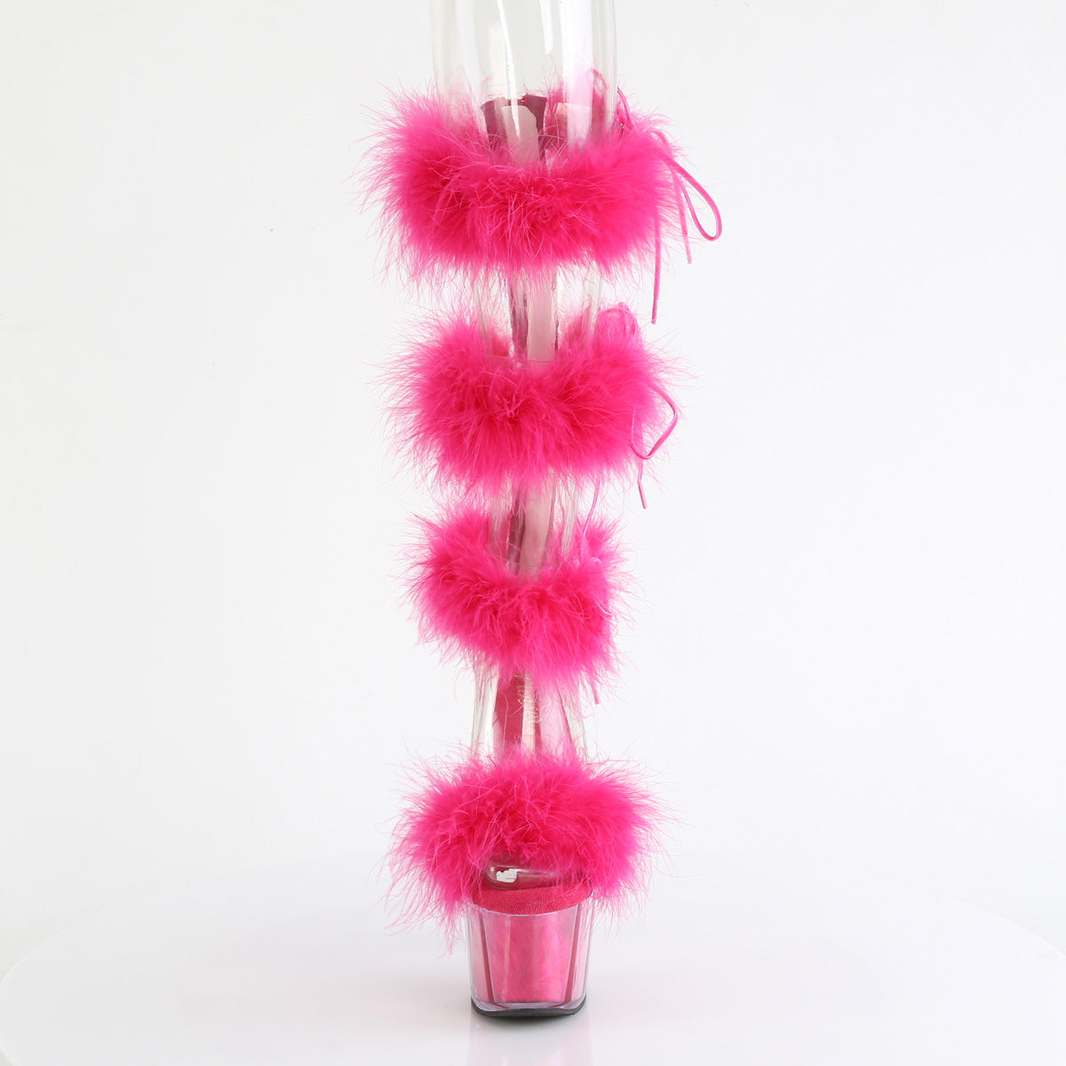 Pleaser ADORE-728F Clr-H. Pink Fur/M