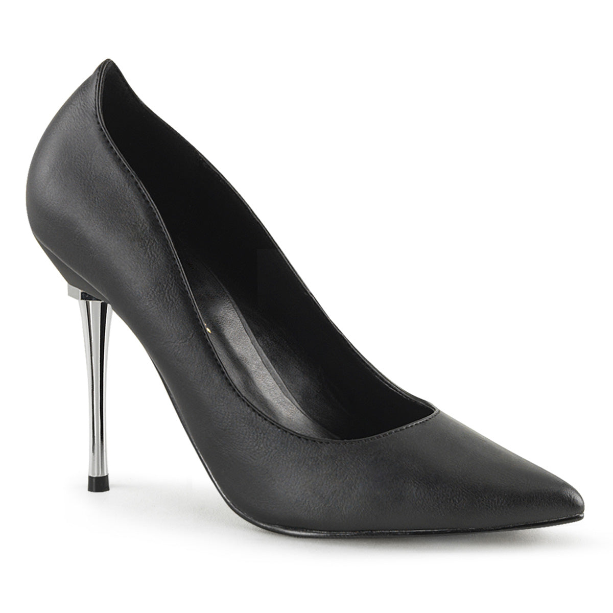 Pleaser Womens Pumps APPEAL-20 Blk Faux Leather