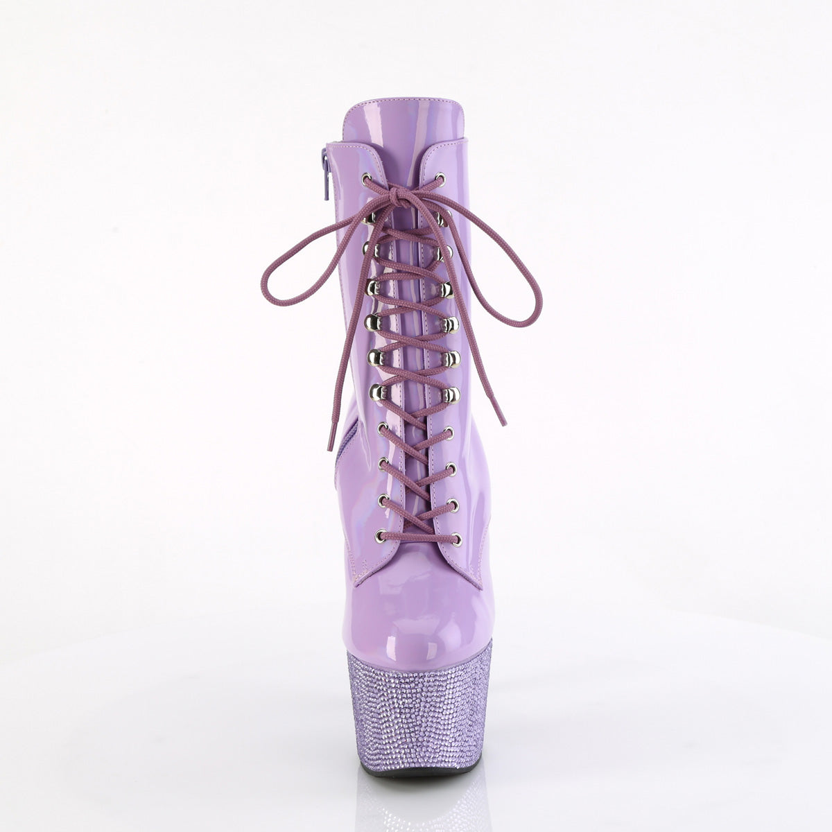 Pleaser Ankle Boots BEJEWELED-1020-7 Lavender Holo Pat/Lavender RS