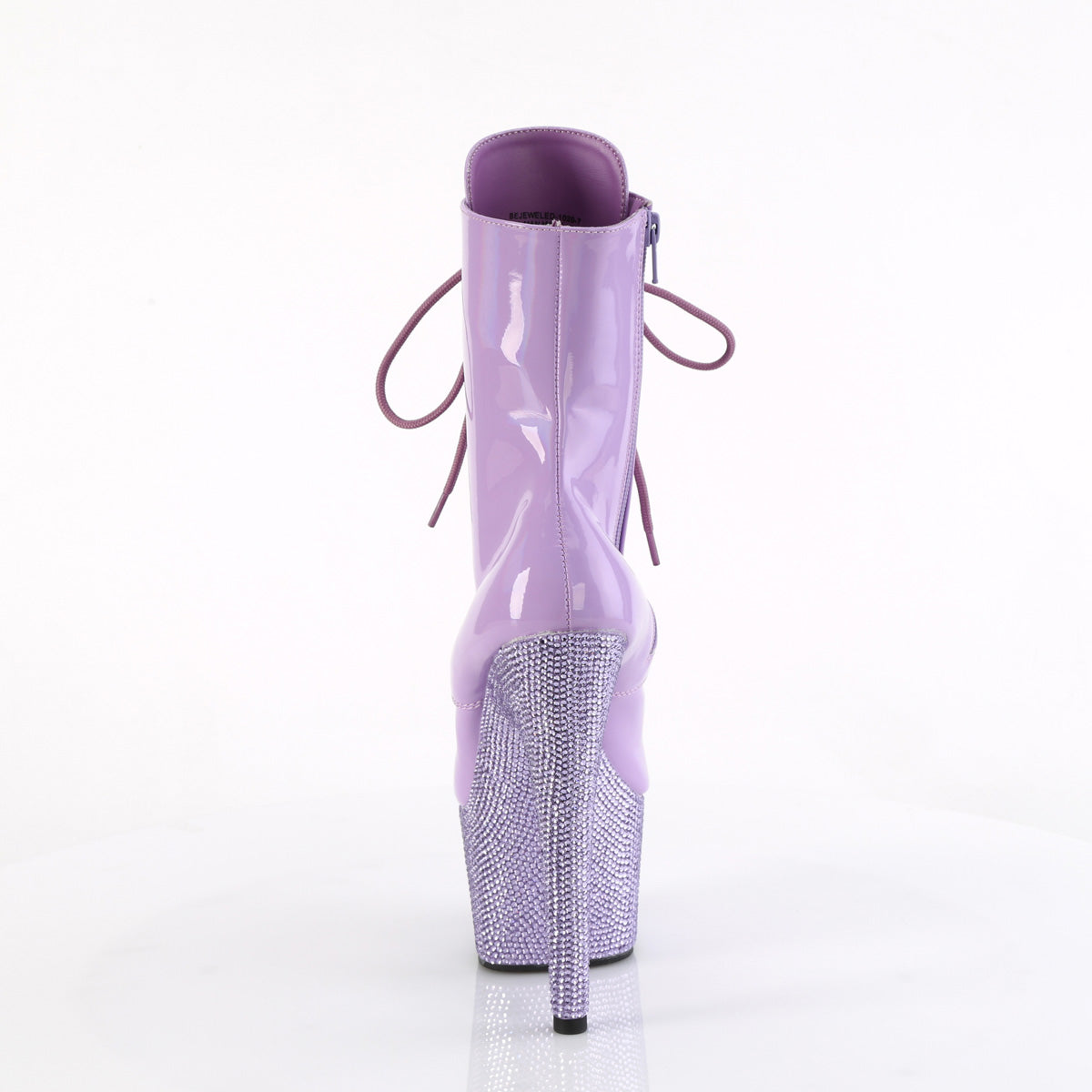 Pleaser Ankle Boots BEJEWELED-1020-7 Lavender Holo Pat/Lavender RS