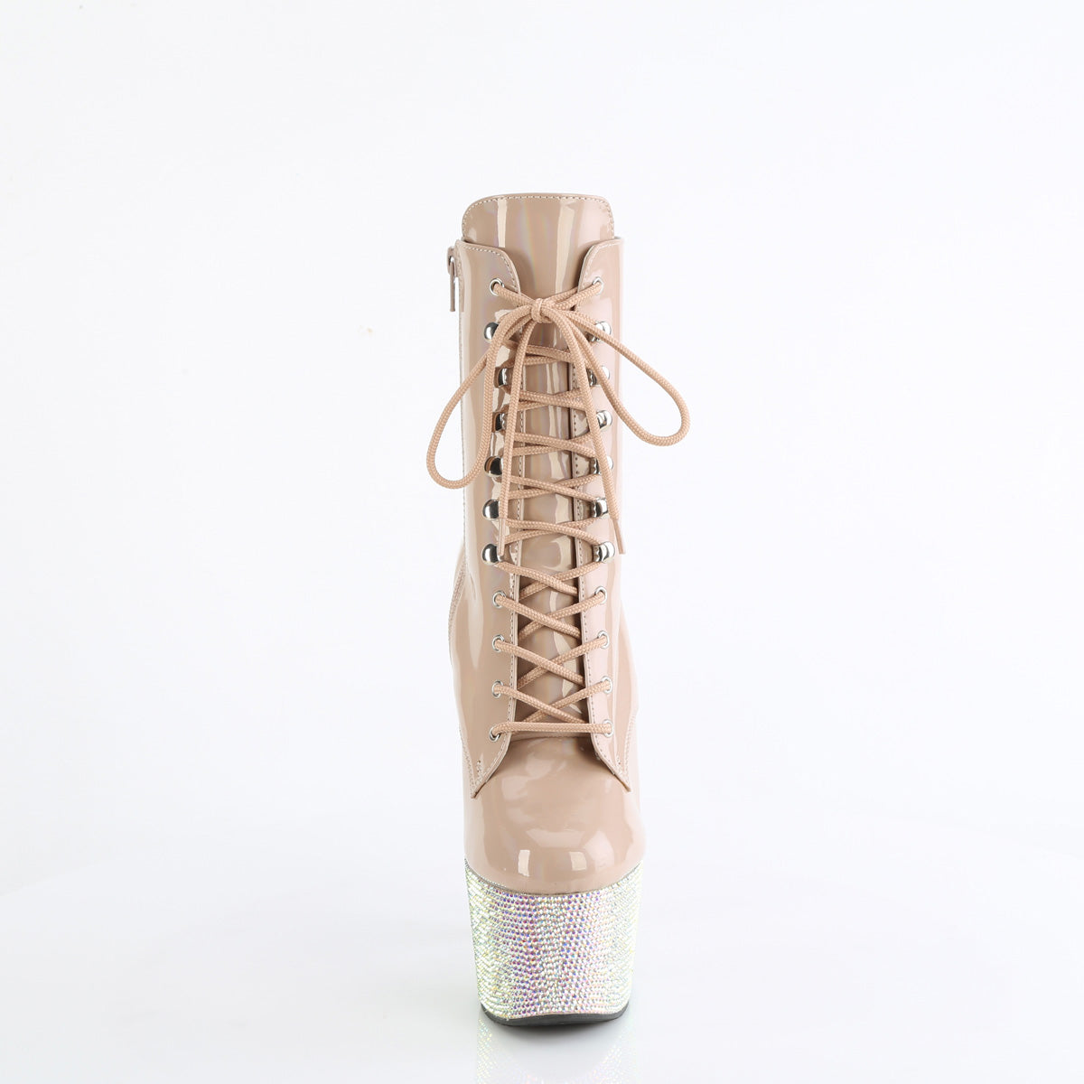 Pleaser BEJEWELED-1020-7 Nude Holo Pat/Nude AB RS