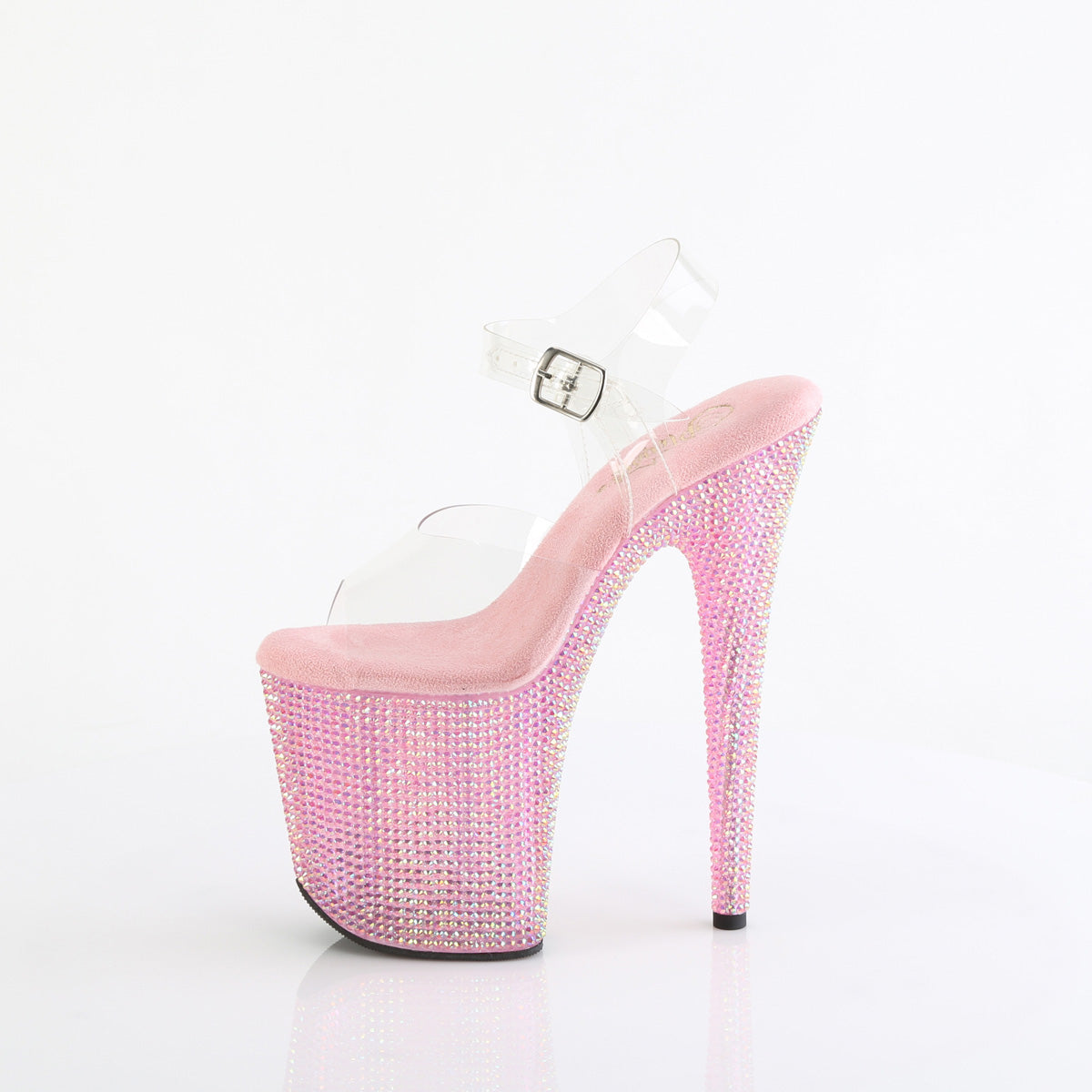 Pleaser BEJEWELED-808RRS Clr/B. Pink RS