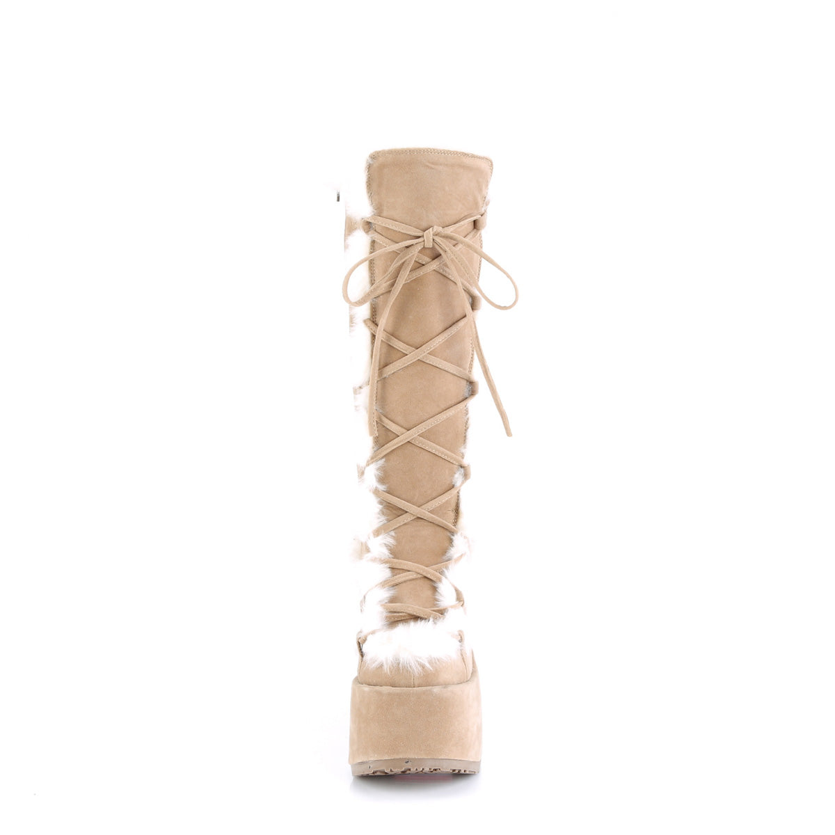 DemoniaCult Boots CAMEL-311 Camel Vegan Suede