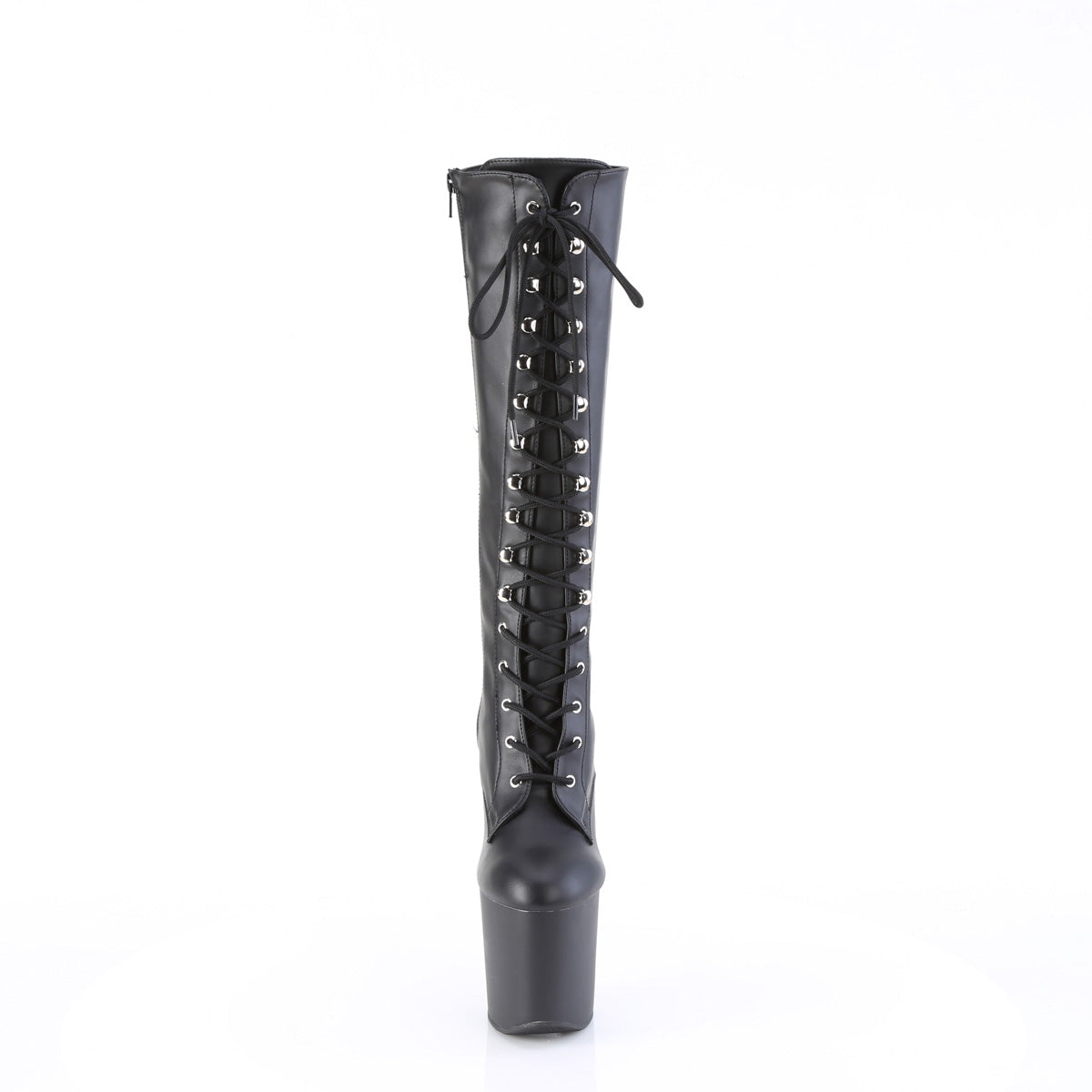 Pleaser Boots CRAZE-2023 Blk Str. Faux Leather/Blk Matte
