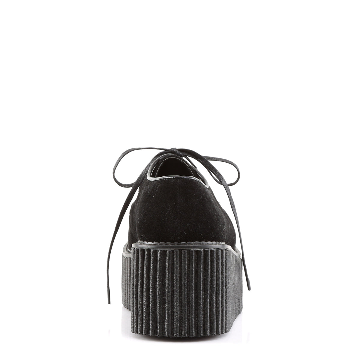 DemoniaCult Womens Low Shoe CREEPER-216 Blk Vegan Suede