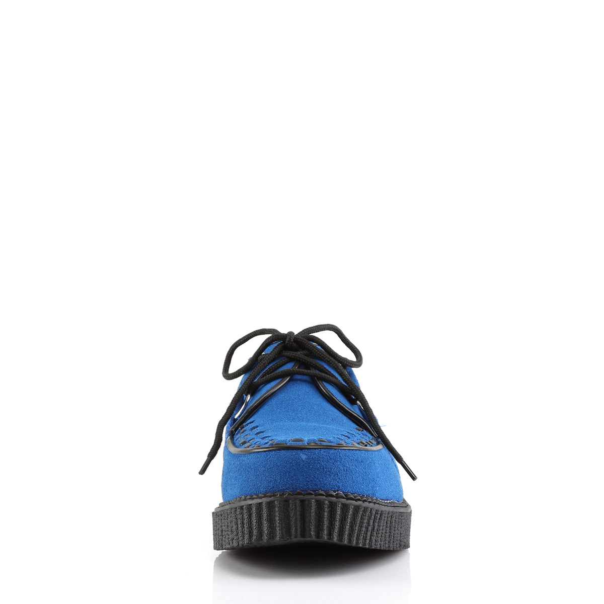 DemoniaCult Mens Low Shoe CREEPER-602S Royal Blue Suede