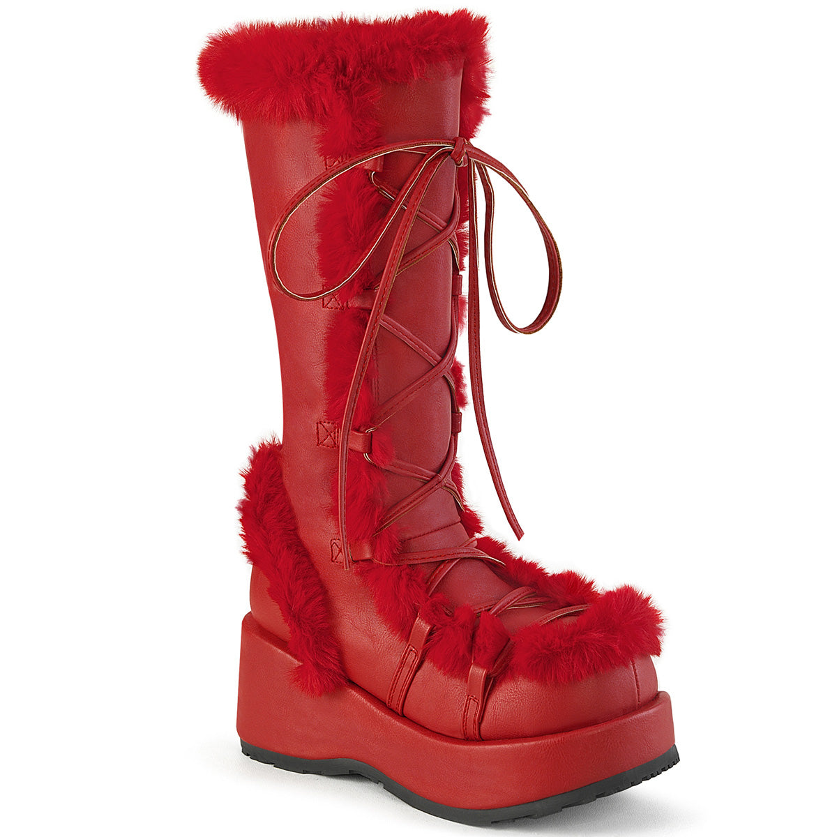 DemoniaCult CUBBY-311 Red Vegan Leather
