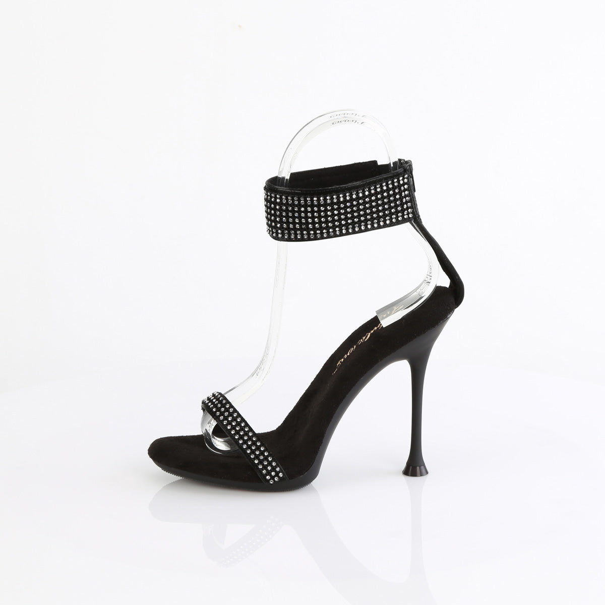 Fabulicious CUPID-440 Blk Faux Leather-RS/Blk