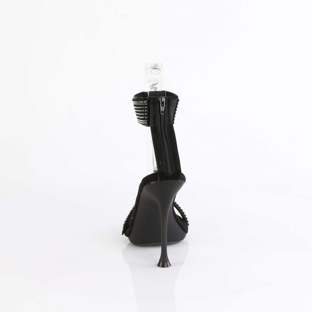 Fabulicious CUPID-440 Blk Faux Leather-RS/Blk