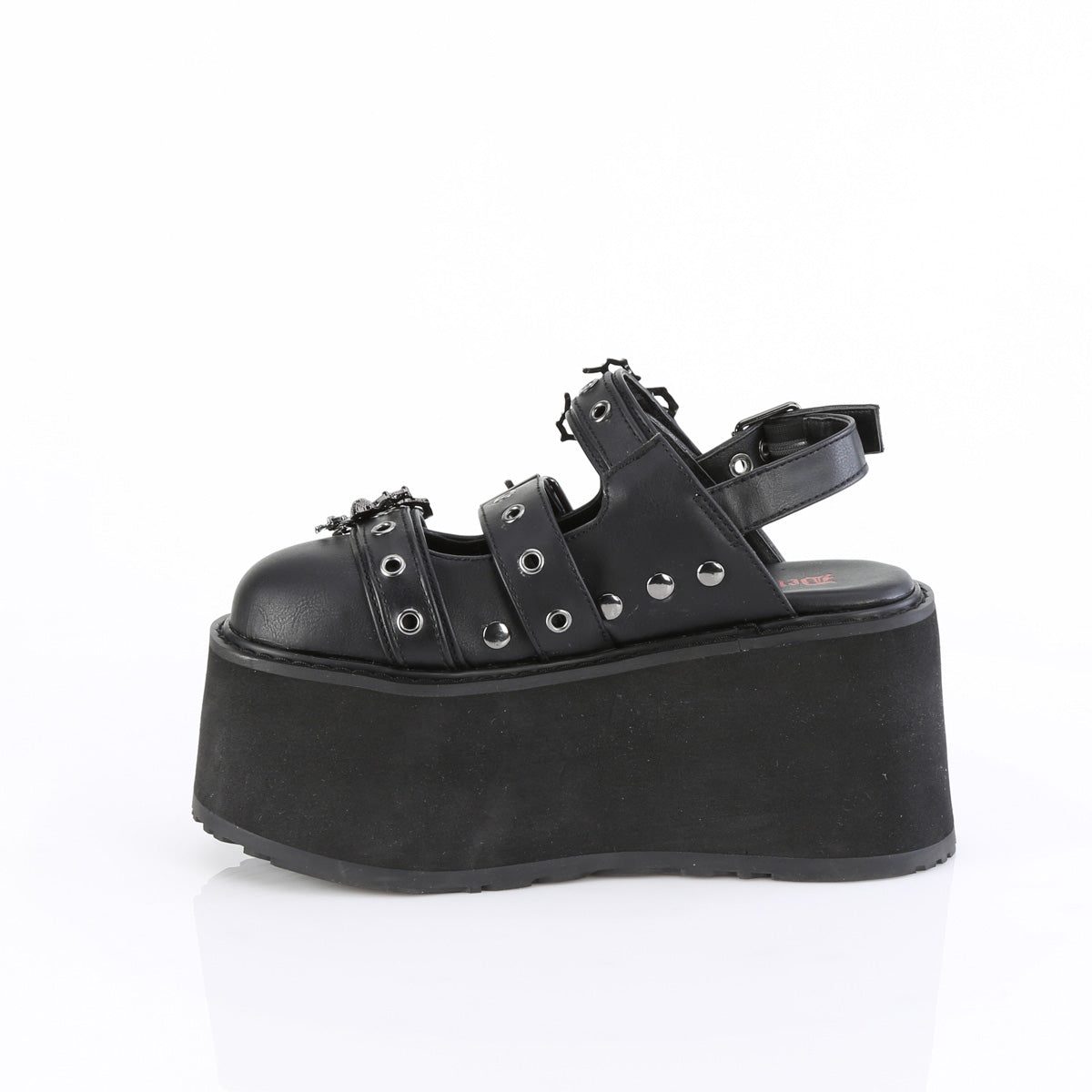 DemoniaCult DAMNED-27 Blk Vegan Leather