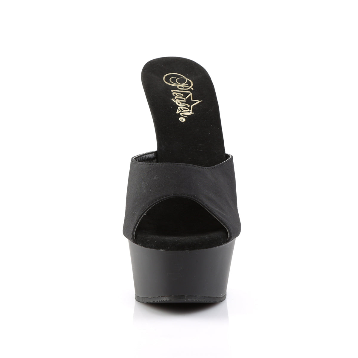 Pleaser Womens Sandals DELIGHT-601PS Blk Potosoie/ Blk Matte