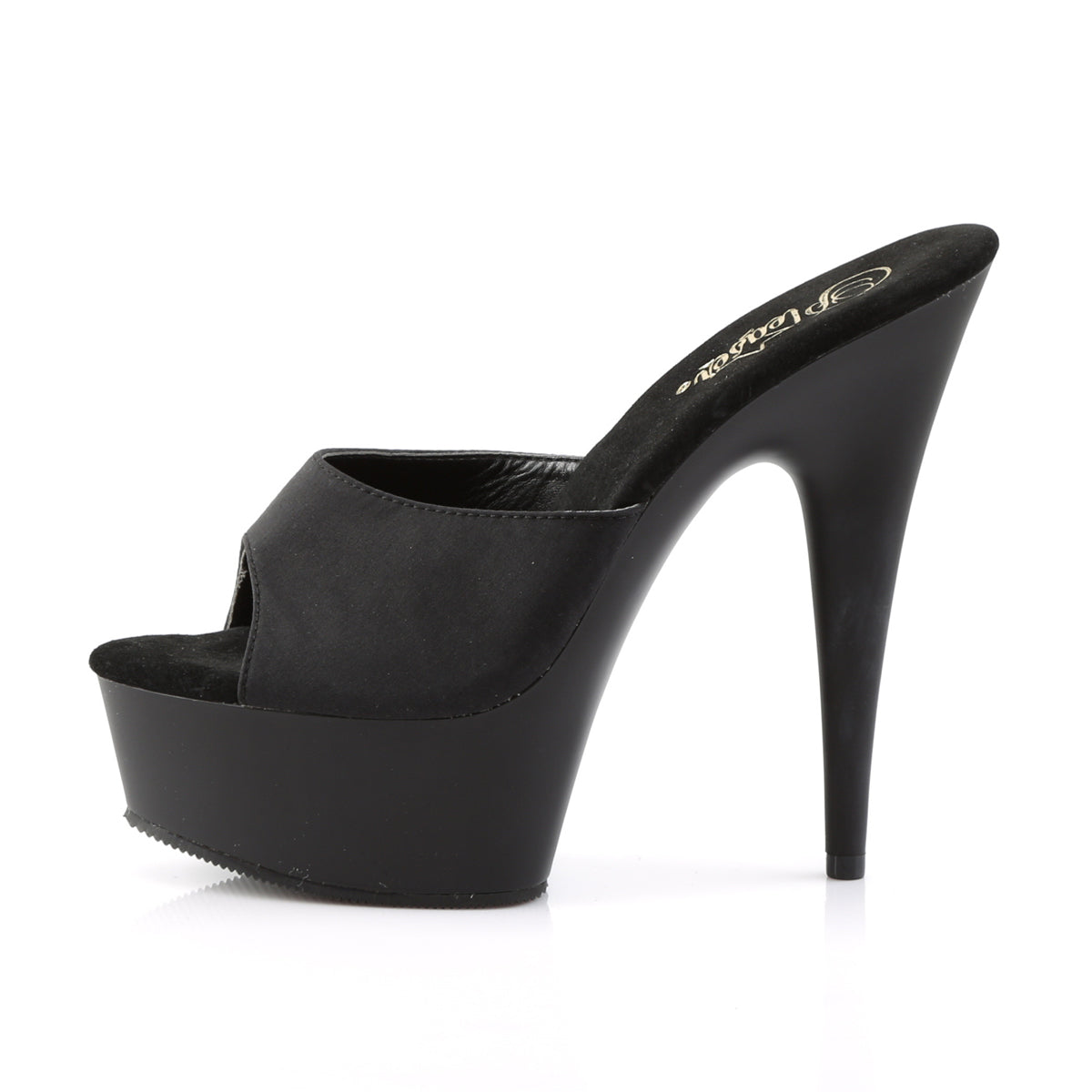 Pleaser Womens Sandals DELIGHT-601PS Blk Potosoie/ Blk Matte
