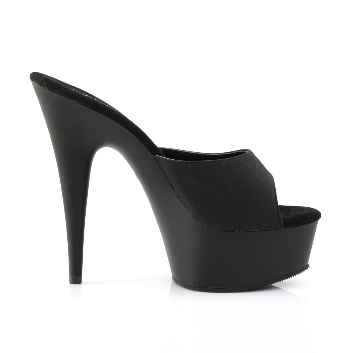 Pleaser Womens Sandals DELIGHT-601PS Blk Potosoie/ Blk Matte
