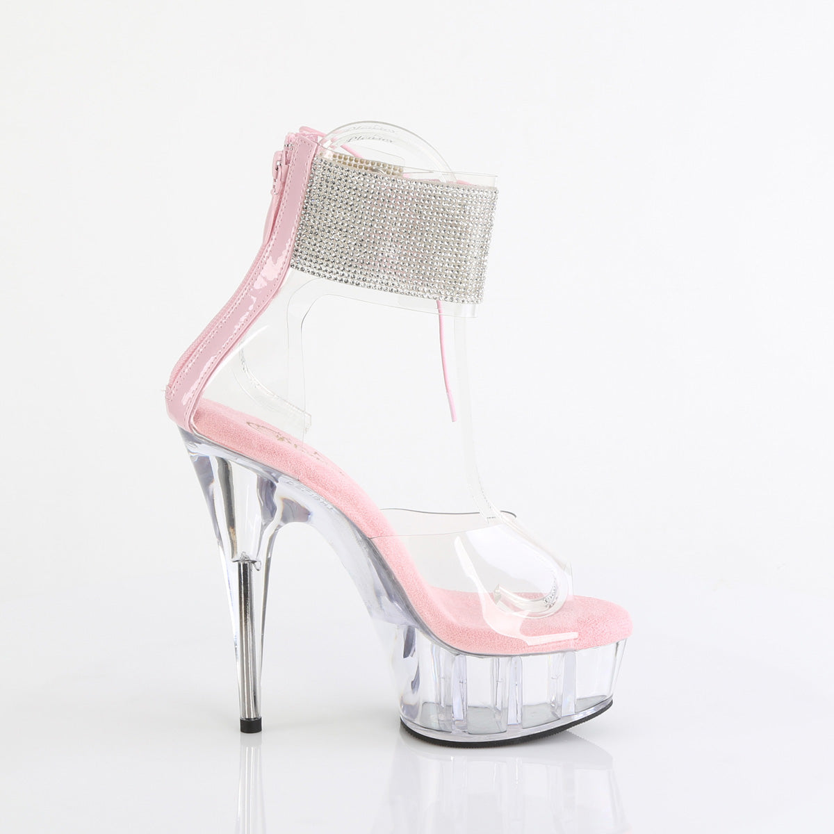 Pleaser DELIGHT-624RS Clr-B. Pink/Clr