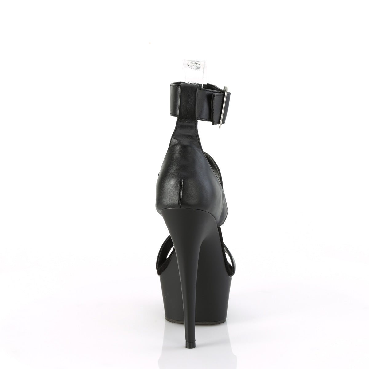 Pleaser DELIGHT-629 Blk Faux Leather/Blk Matte
