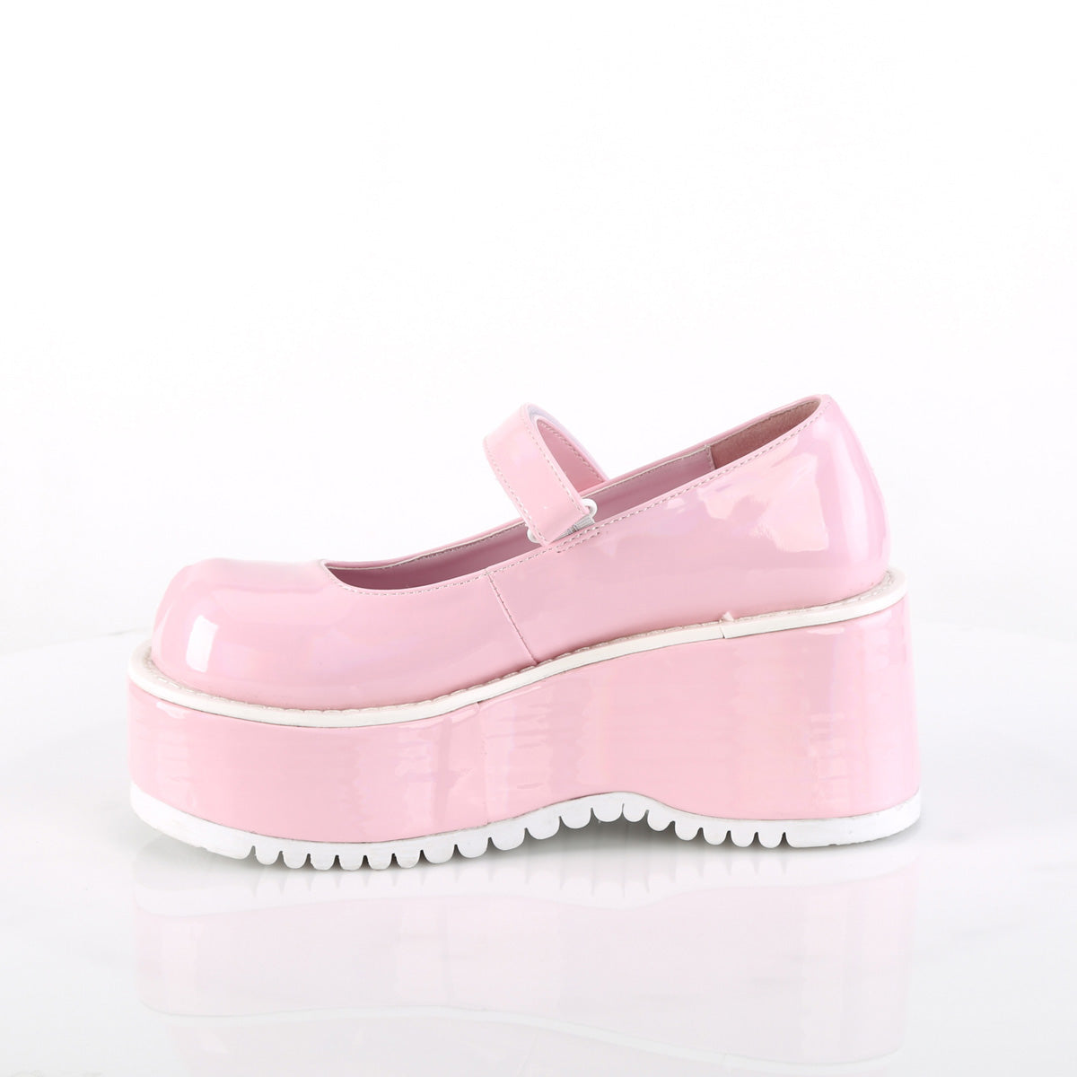 DemoniaCult Pumps DOLLIE-01 B. Pink Holo Pat
