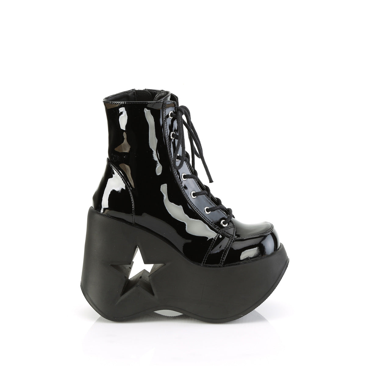 DemoniaCult Ankle Boots DYNAMITE-106 Blk Pat