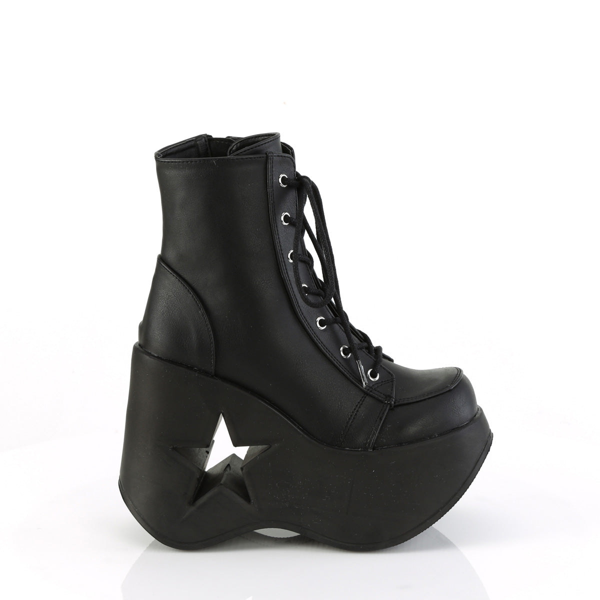 DemoniaCult Ankle Boots DYNAMITE-106 Blk Vegan Leather