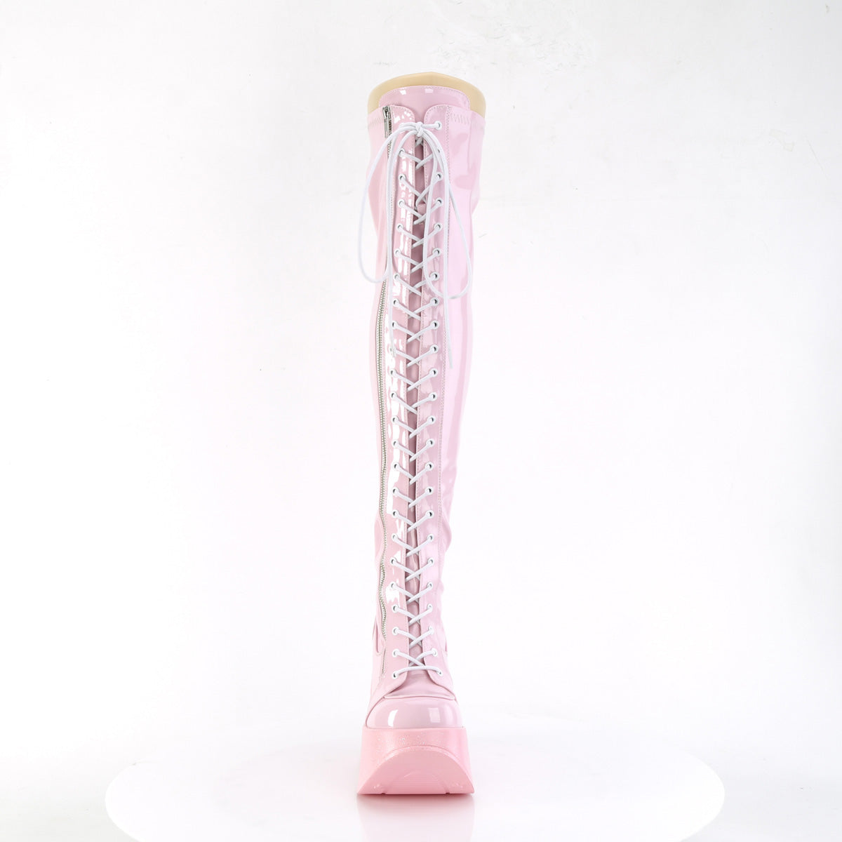 DemoniaCult Boots DYNAMITE-300 B. Pink Stretch Holo