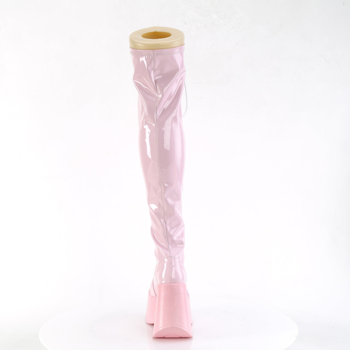 DemoniaCult Boots DYNAMITE-300 B. Pink Stretch Holo