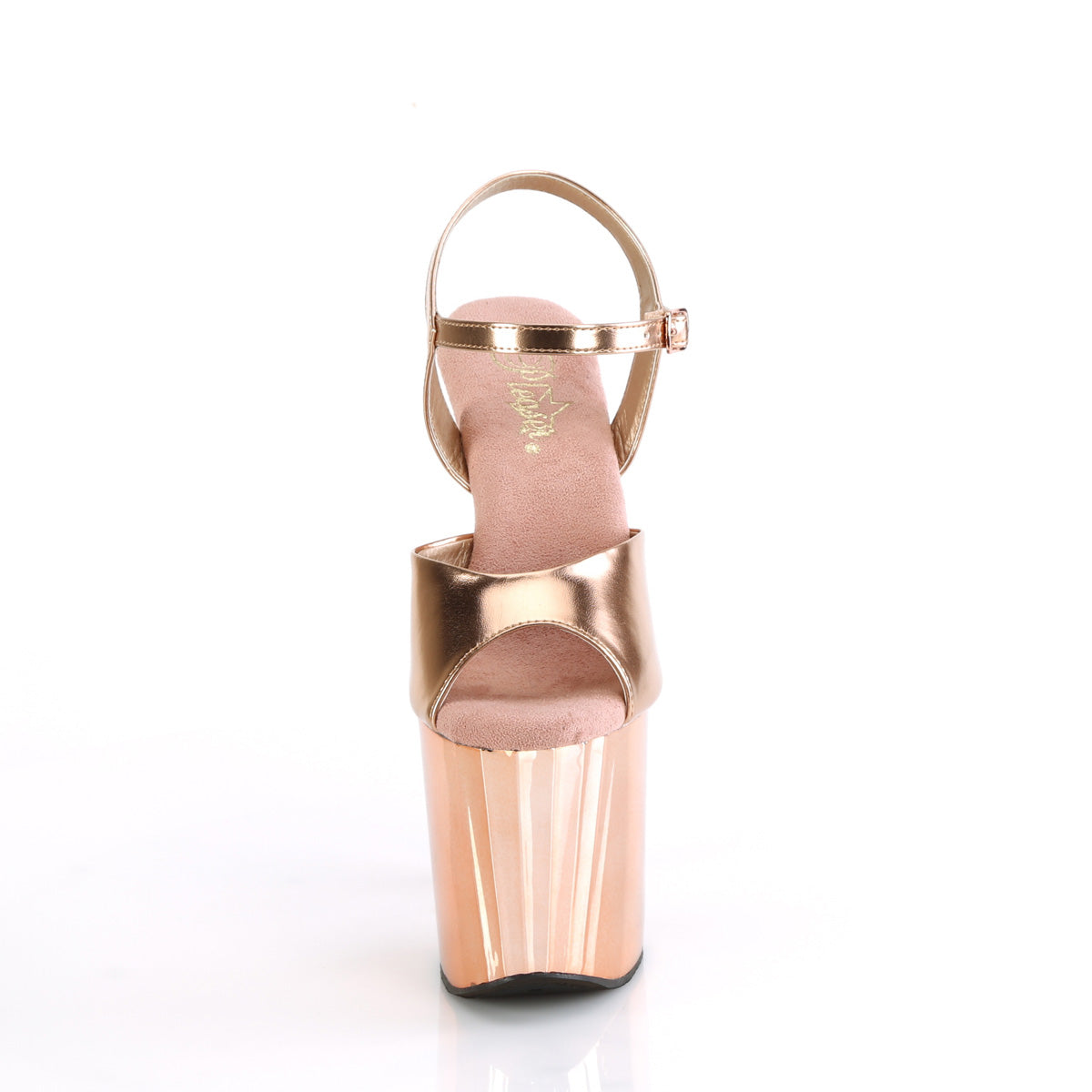 Pleaser ENCHANT-709 Rose Gold Met. Pu/Rose Gold Chrome