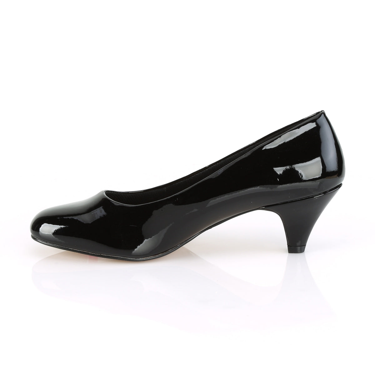 Pleaser Pink Label Womens Pumps FEFE-01 Blk Pat