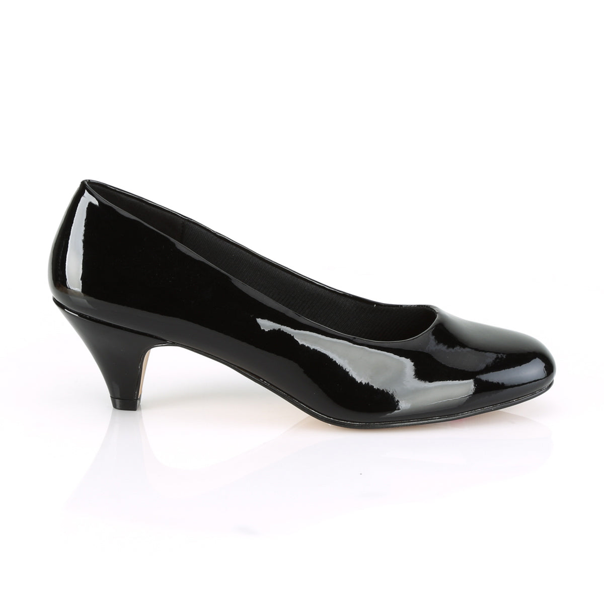 Pleaser Pink Label Womens Pumps FEFE-01 Blk Pat