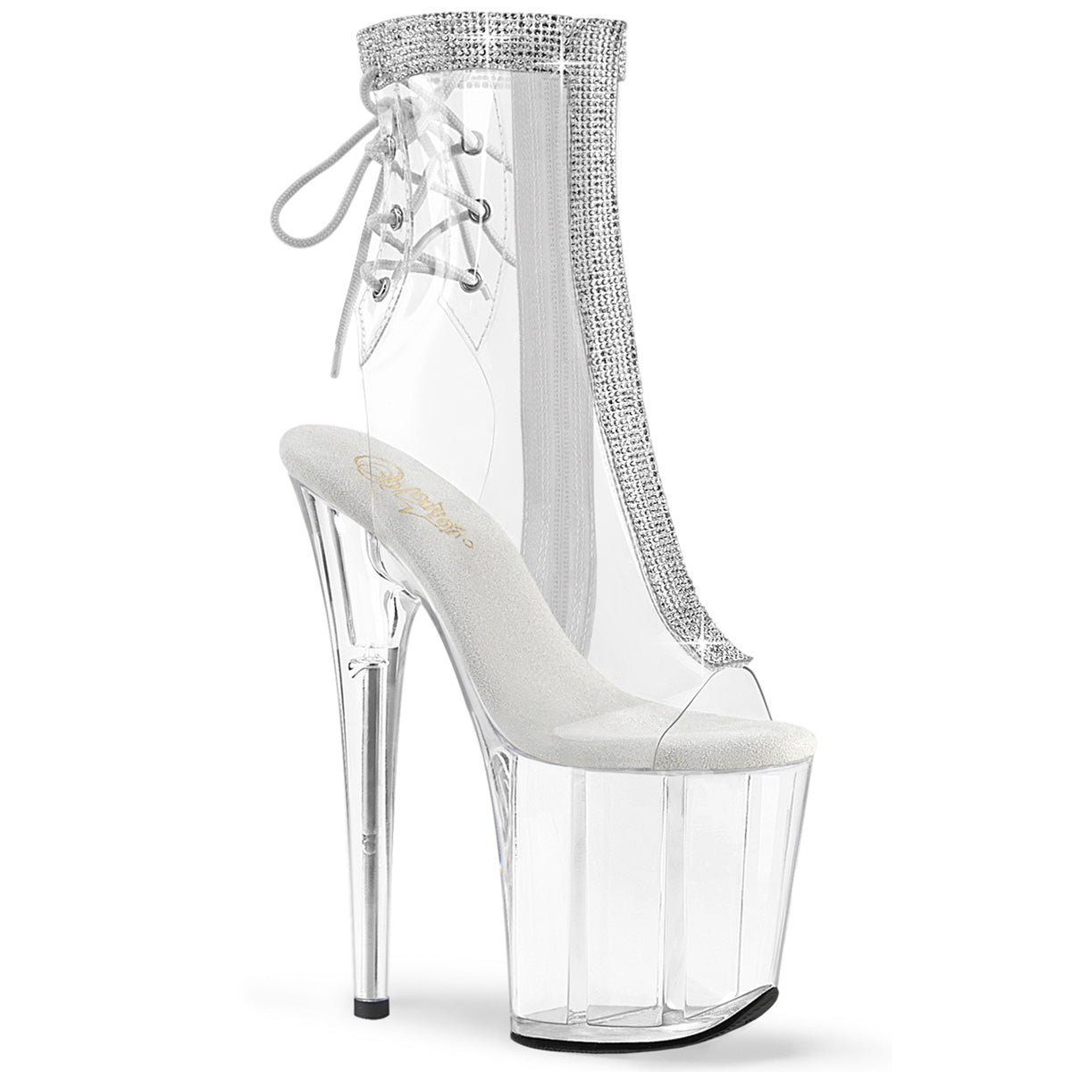 Pleaser FLAMINGO-1018C-2RS Clr-RS/Clr