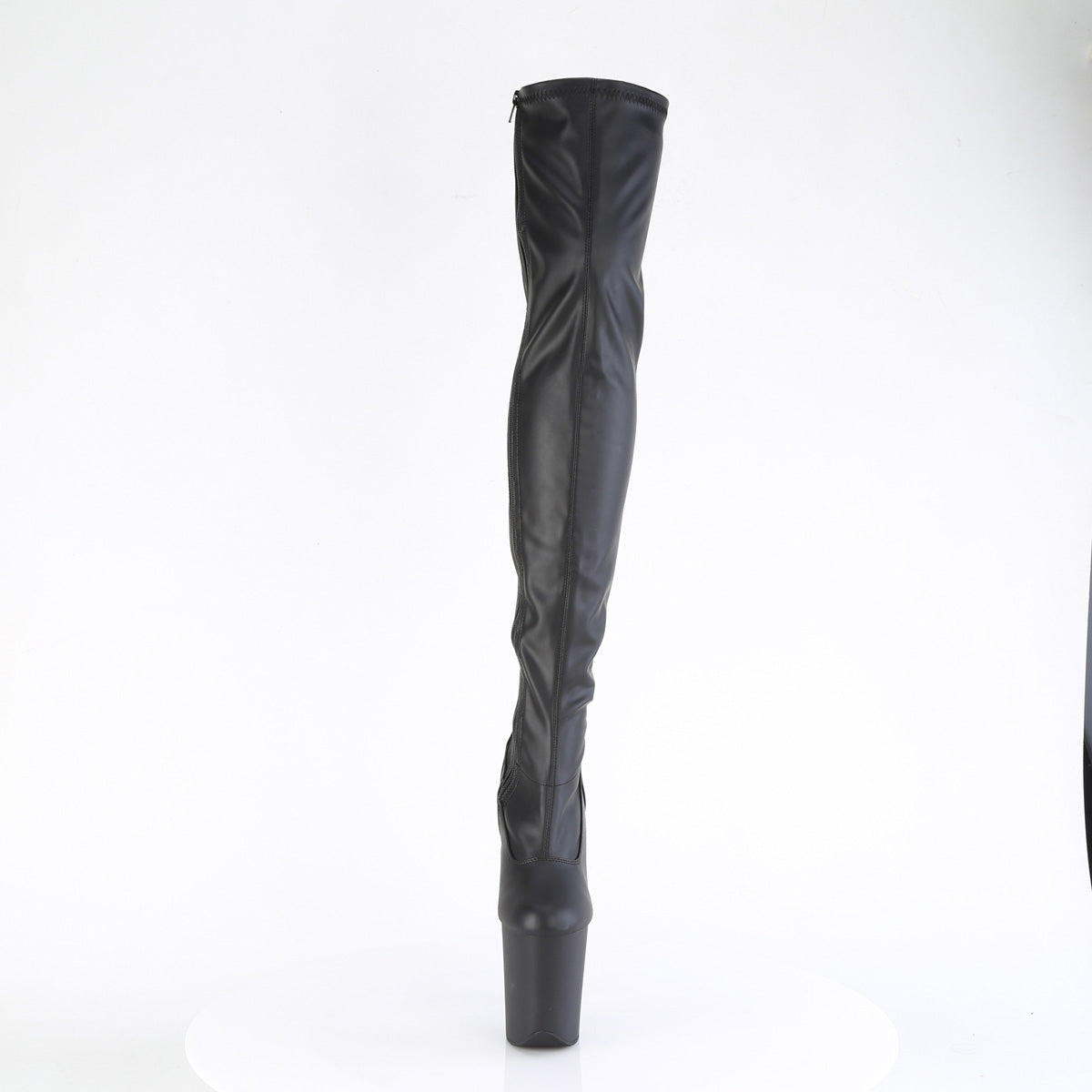 Pleaser FLAMINGO-3000 Blk Faux Leather/Blk Matte