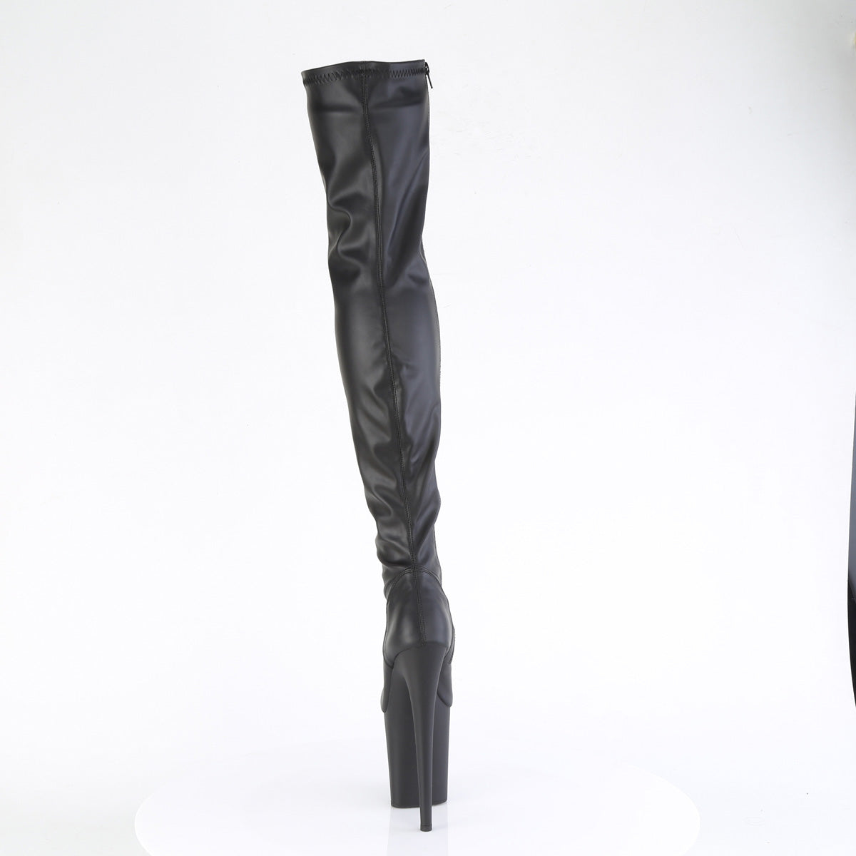 Pleaser FLAMINGO-3000 Blk Faux Leather/Blk Matte