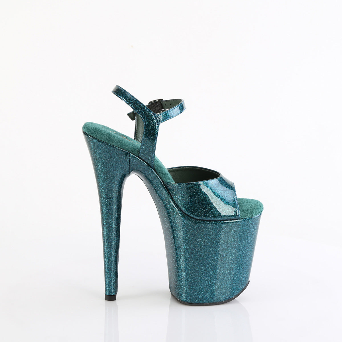 Pleaser FLAMINGO-809GP Teal Glitter Pat/M