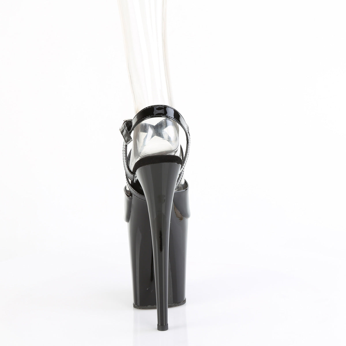 Pleaser FLAMINGO-824 Blk Pat/Blk