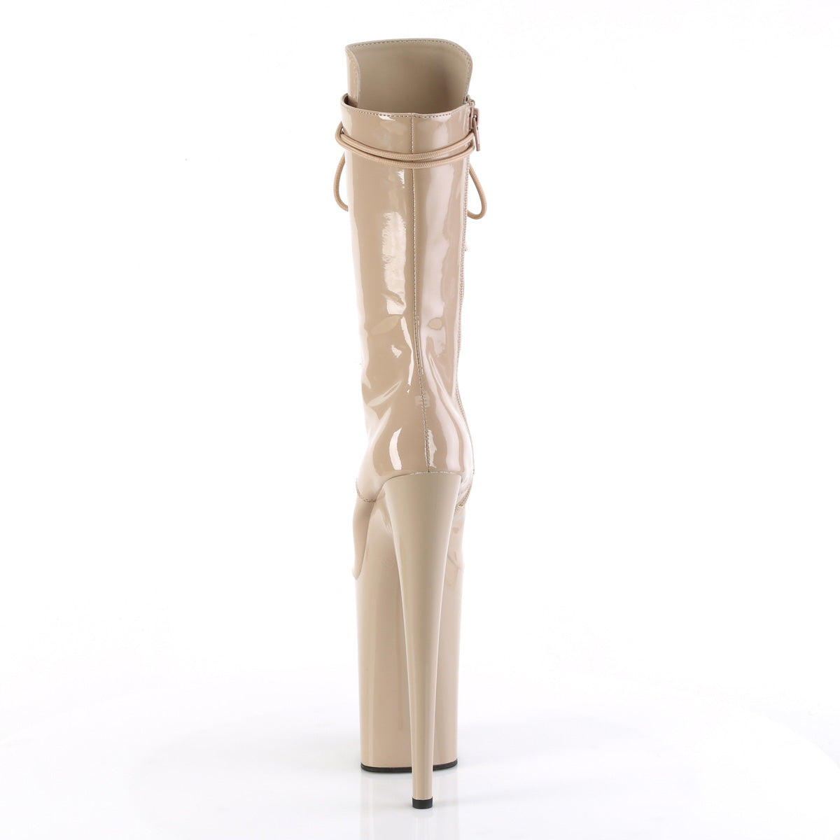 Pleaser Ankle Boots INFINITY-1050 Nude Pat/Nude