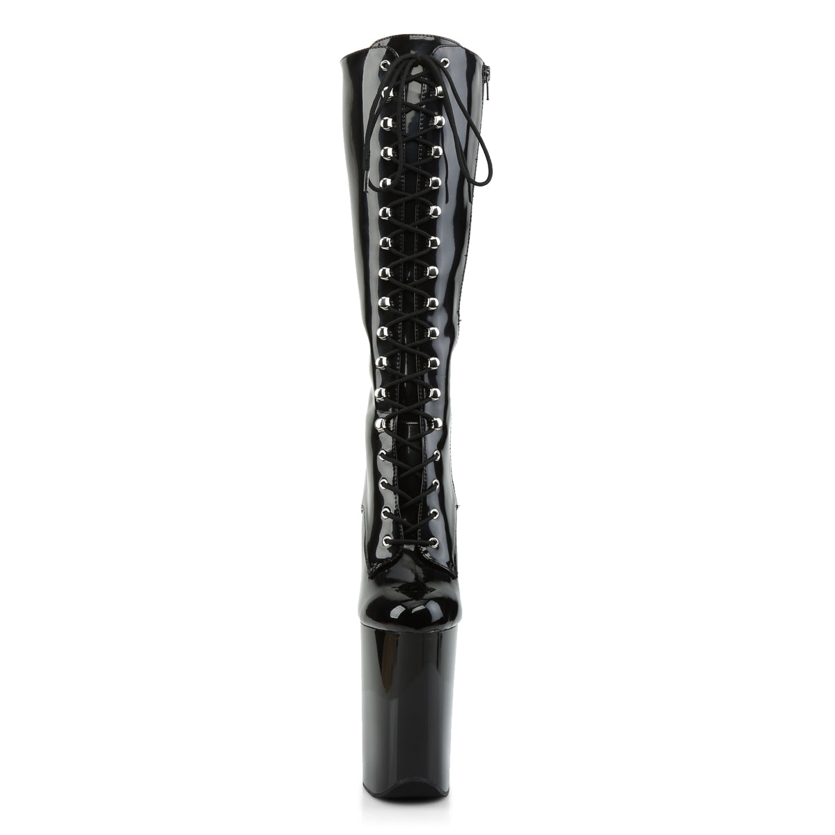 Pleaser Womens Boots INFINITY-2020 Blk Pat/Blk