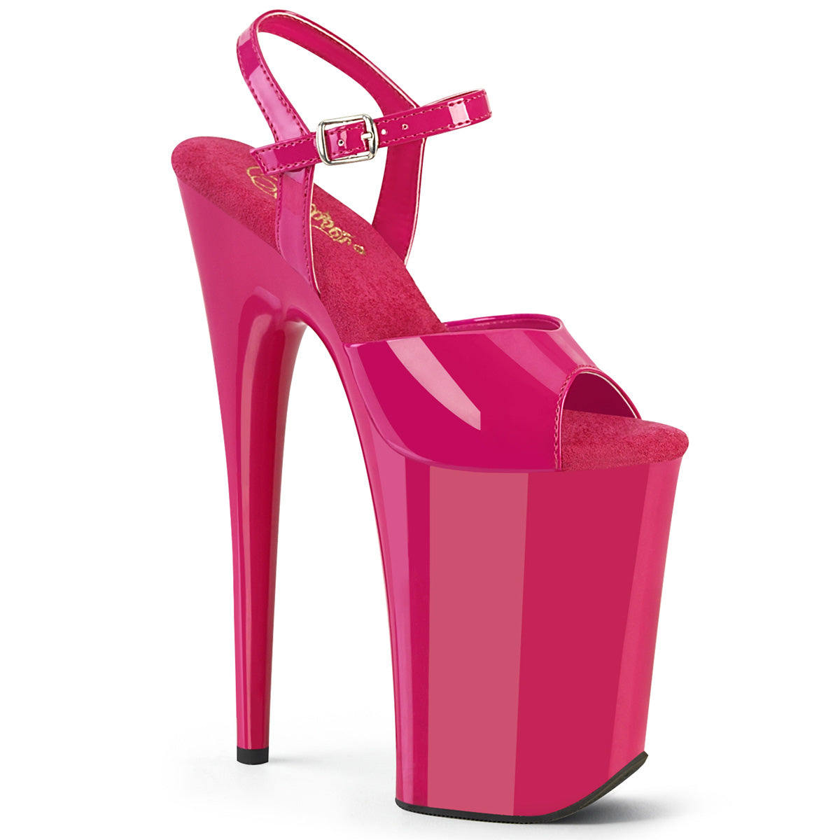 Pleaser Sandals INFINITY-909 H. Pink Pat/H. Pink