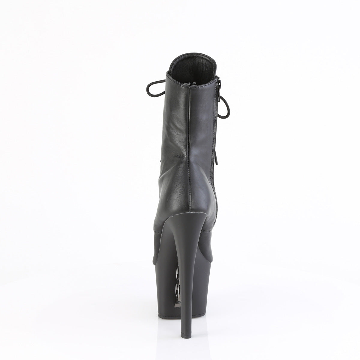 Pleaser KNUCKS-1020 Blk Faux Le/Blk Matte