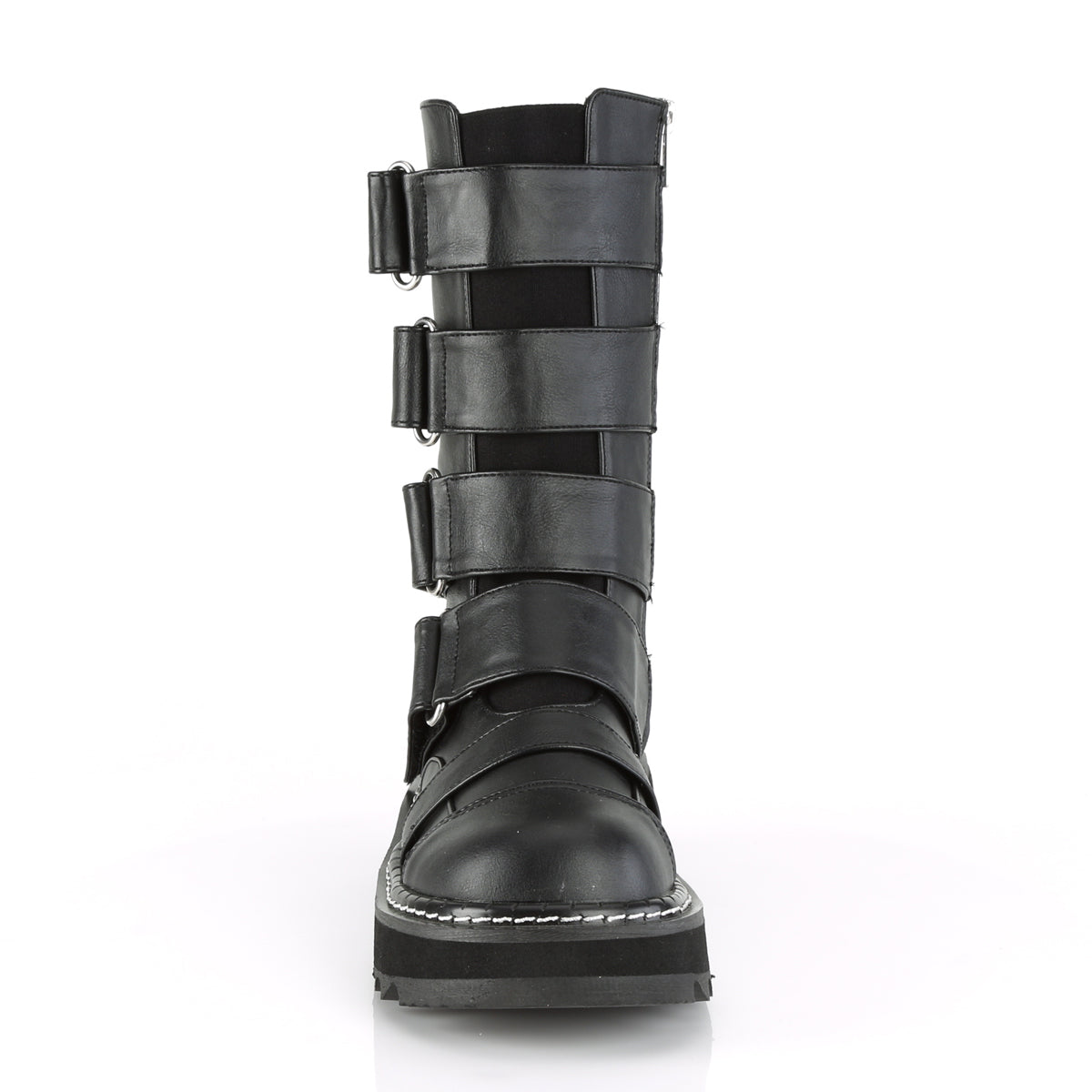 DemoniaCult Womens Boots LILITH-211 Blk Vegan Leather