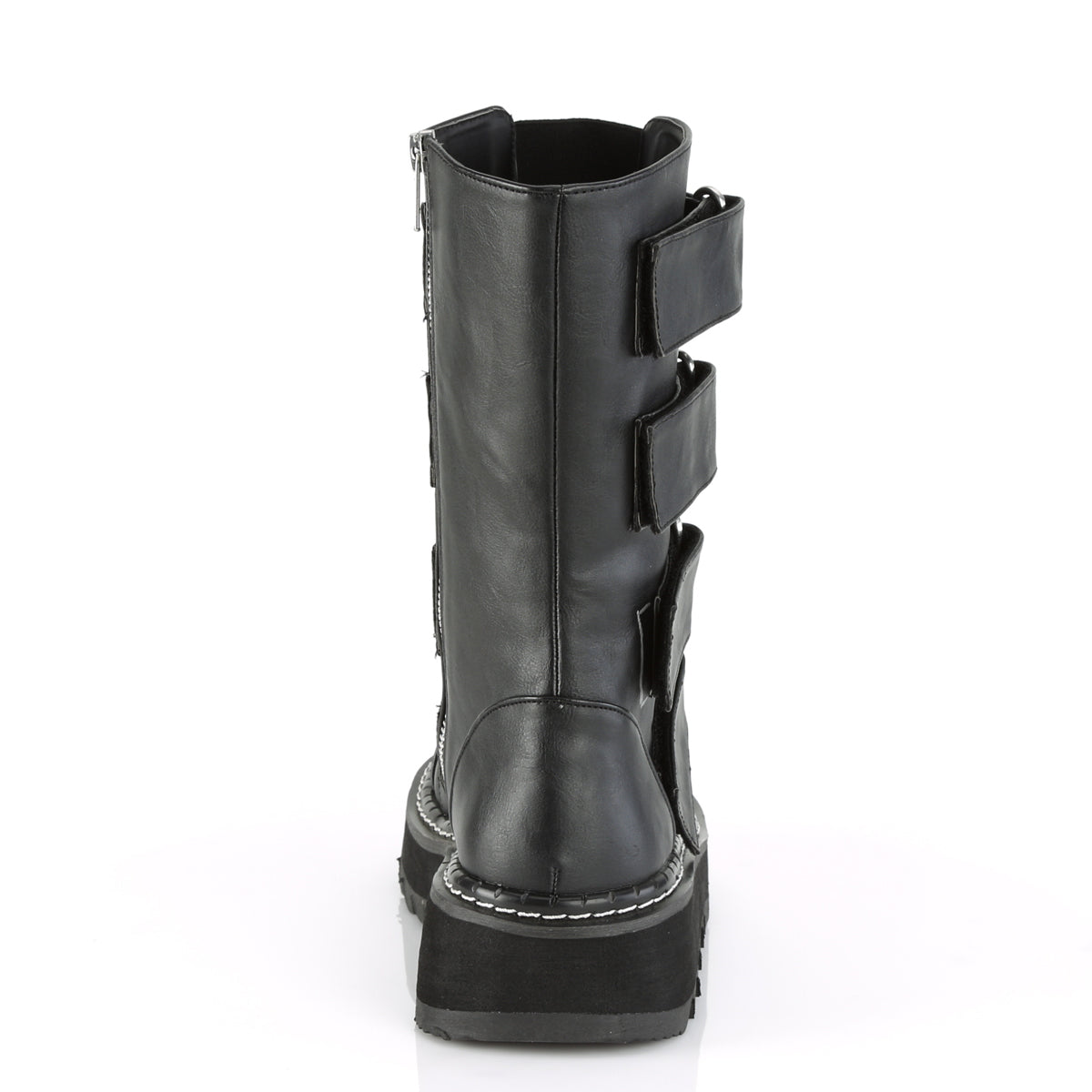 DemoniaCult Womens Boots LILITH-211 Blk Vegan Leather