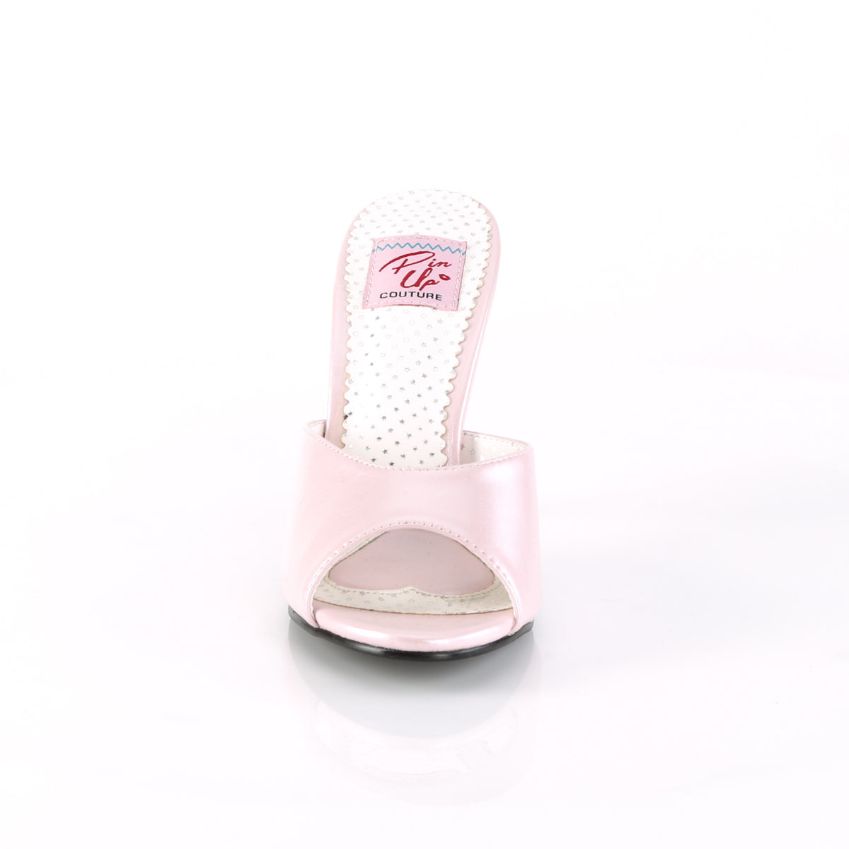 Pin Up Couture Womens Pumps MONROE-05 Pink Faux Leather