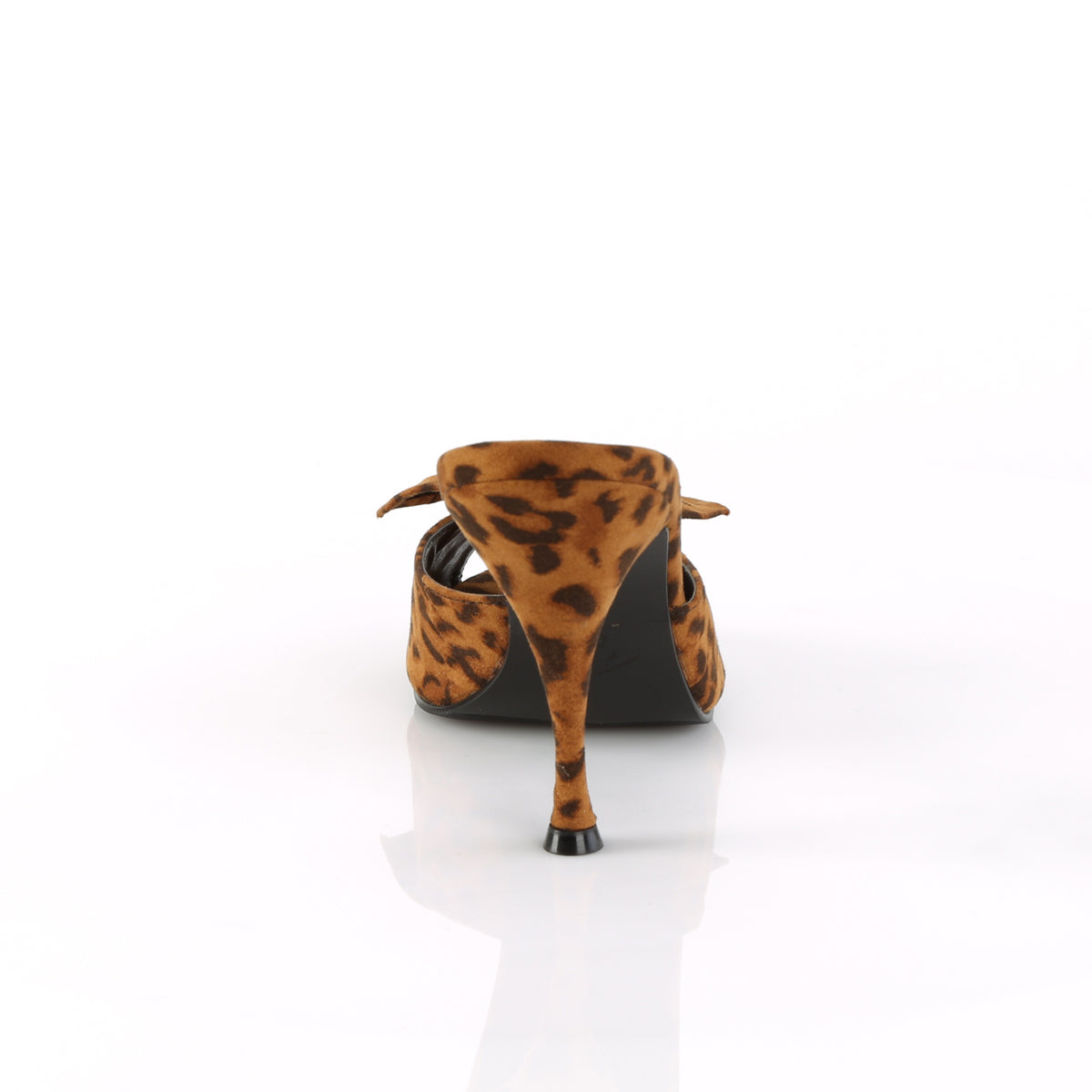 Pin Up Couture Womens Pumps MONROE-08 Leopard Print Fabric