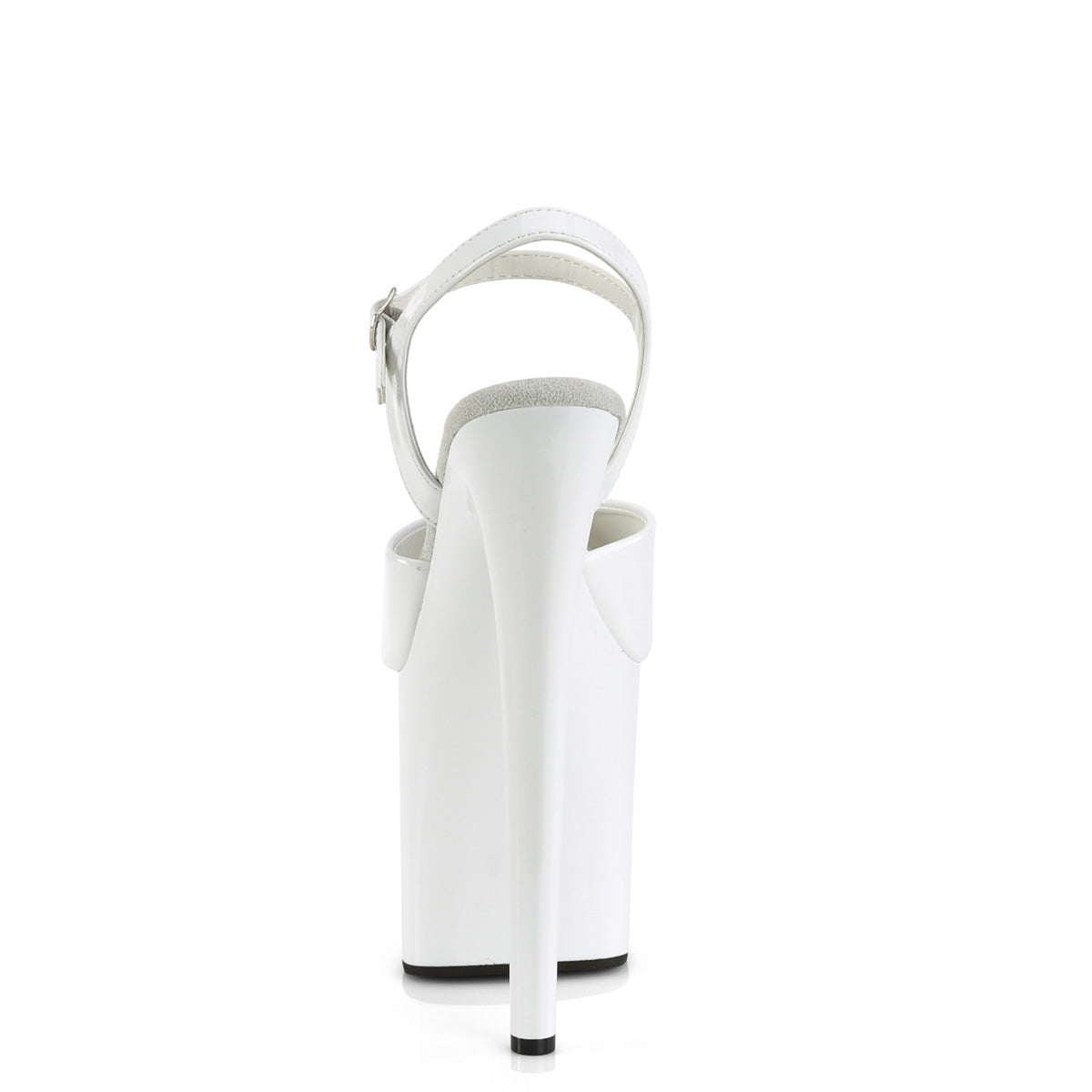 Pleaser Sandals NAUGHTY-809 Wht Pat/Wht