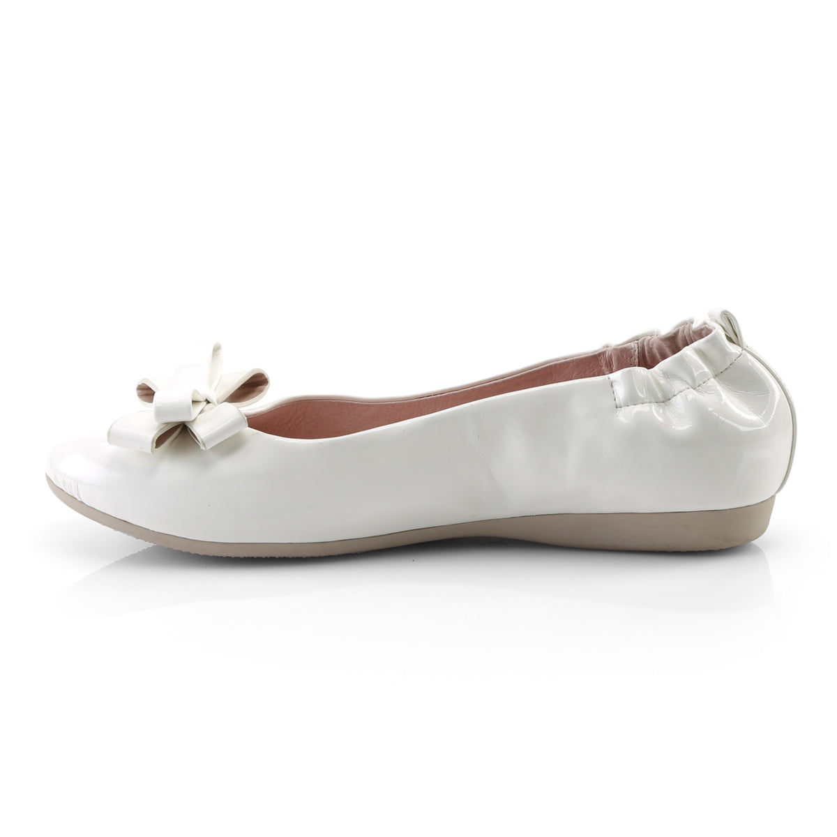 Pin Up Couture Womens Pumps OLIVE-03 Wht Pat