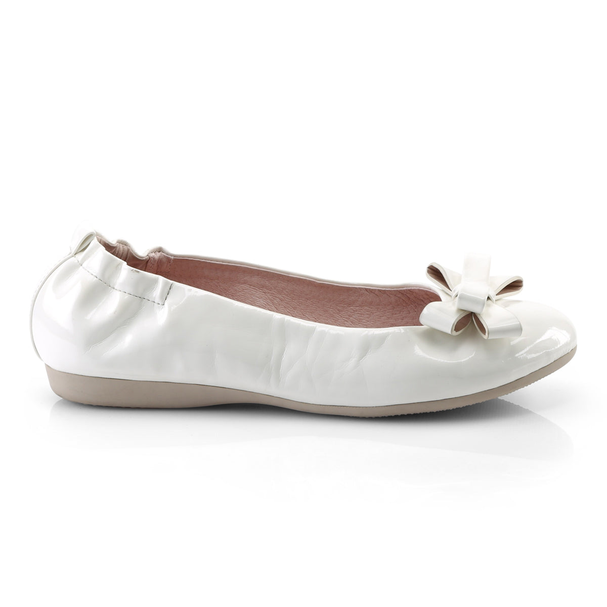 Pin Up Couture Womens Pumps OLIVE-03 Wht Pat